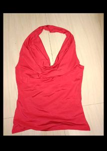 Red Halter Neck Top