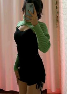 Turtleneck Arm Warmer/Shrug Pullover