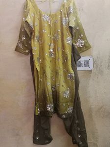 Women's Stitched Heavy Sitara Work Suit Salwar