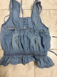 Denim Crop Top