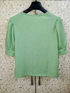 Self Design Puff Sleeve Top