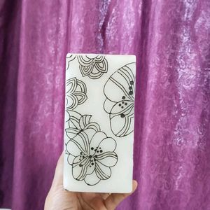 Floral Design Candle