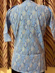 Blue Ethnic Printed Kurta