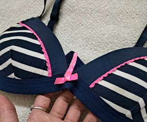 Y2k Vintage Striped &amp; Polka Dot Bra