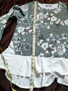 Floral Print Layered Top