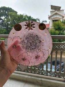 3D Handmade Resin pooja Plate