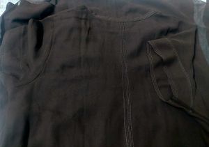 Beautiful Coffee Brown chiffon top+dupatta