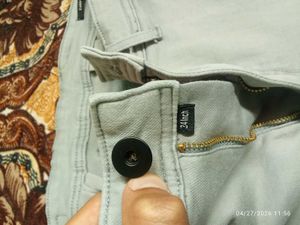 Light Blue Casual Pants