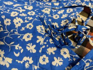 Blue Floral Mini Dress