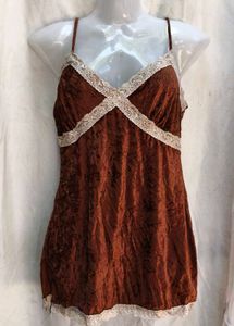velvet brown slip