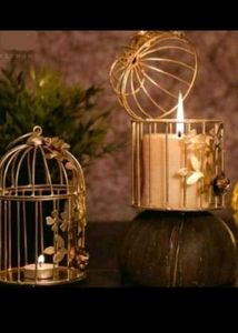 Metal Iron Cage Tea Light Candle Holder