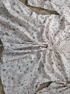 Floral Print Ruched top