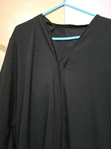 Elegant Black Abaya Dress For Kids