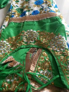Beautiful Floral anarkali suit