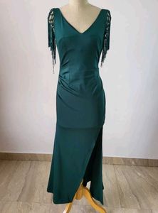 Elegant Emerald Green Evening Dress