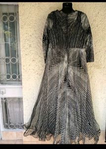 Striking Patterned Gown