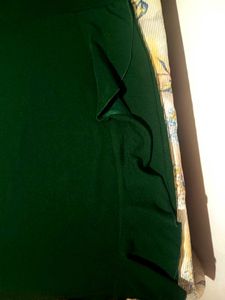 Elegant Green V-Neck Dress