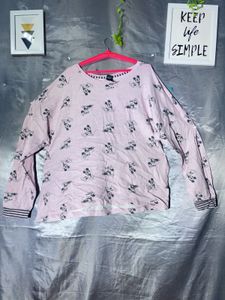 Pink Mickey Mouse Long Sleeve sweatshirt