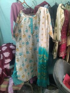 Floral Kurta Set with Dupatta