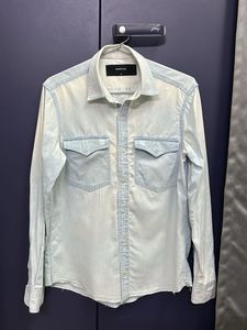 Men's Light Wash Denim Shirt