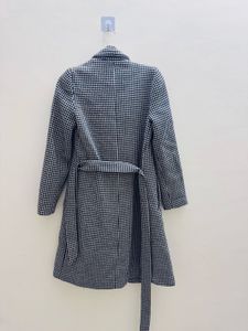 Chic Houndstooth Trench Coat