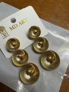 Golden Swirl Earrings