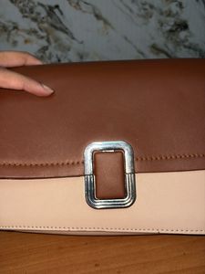 Two-Tone Shoulder Bag