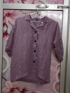Women's Plaid Button-Up Shirt