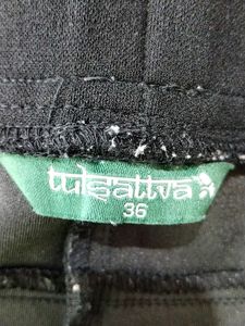 Tulsattva Black Ankle Length Jeggings (Women)