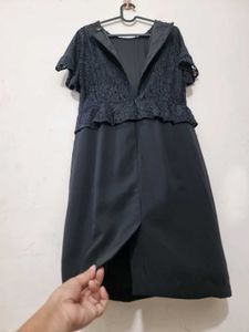 Lace Peplum Dress (Imported)
