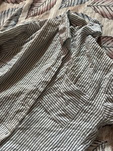Chic Striped Button-Up Shirt