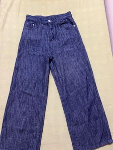 Wide Leg Denim Pants