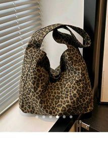 Leopard Print Hobo Bag