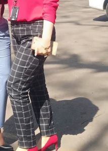 Gap Checkered Black Pants