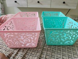 Set of 3 Photo Frames &amp; small baskets