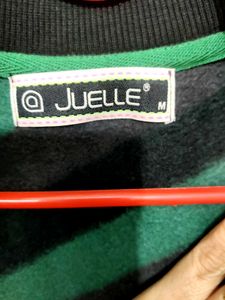 Striped Sweat jacket for women 💚🖤
