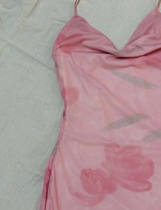 Pretty Pink Floral Slip Dress