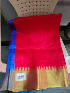 Vibrant Striped Saree