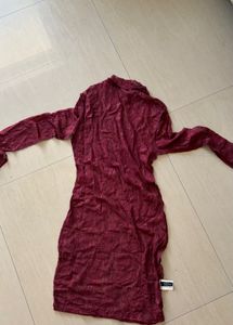Burgundy Mini Dress