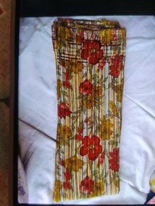 Vibrant Floral Print Saree
