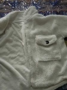 Cozy White Teddy Fleece Jacket