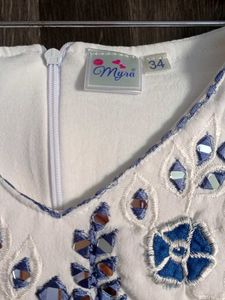 Branded Top Kali pallazo pure denium set 9to11 yea