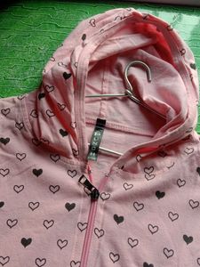 New Cotton Jacket Pink Colour For College Girls
