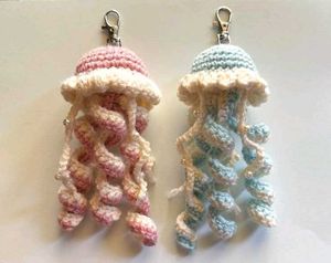 Crochet Jellyfish Keychain