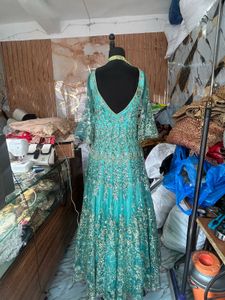 Designer Teal Sequin Embellished Lehenga Choli