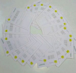 30 Colour Labels pasting courier product new