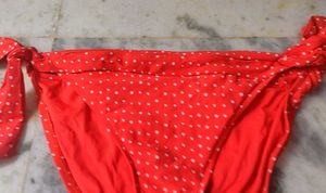 Red Polka Dot Bikini Bottom