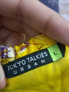 Yellow Floral Puff Sleeve Top