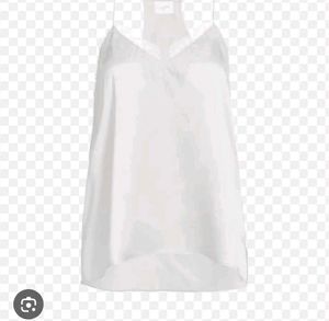 Elegant Lace Trim White Cami Top
