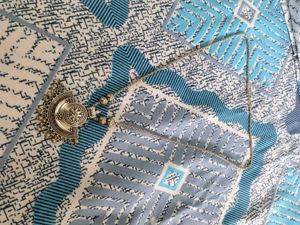 Boho Oxidized Silver Tribal Necklace